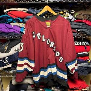 Vintage KOHO Milan Hejduk #23 Colorado Avalanche Alternate NHL Jersey Adult L